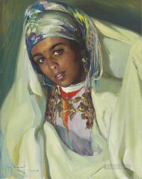 アラブ Painting - JEUNE FEMME BERBERE ホセ・クルス・エレーラ ジャンル アラベール